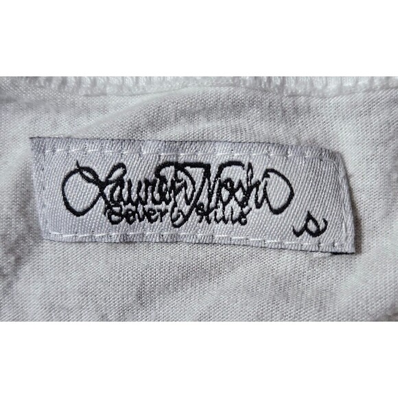 Lauren Moshi Womens Eiffel Tower Print Racerback Tank Top White Size Small NWT - Picture 7 of 12